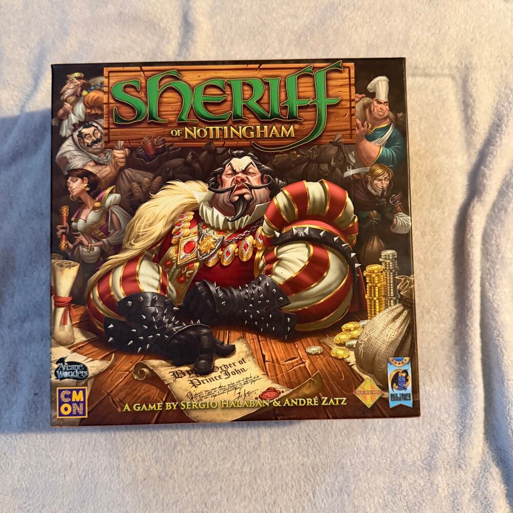 Sheriff of Nottingham Board Game CMON 2016 Complete Bluffing Smuggling Game